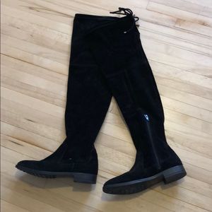 Thigh Faux Suede Boots